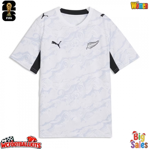 New Zealand Replica Away Stadium Shirt for Women World Cup 2026 Short Sleeve